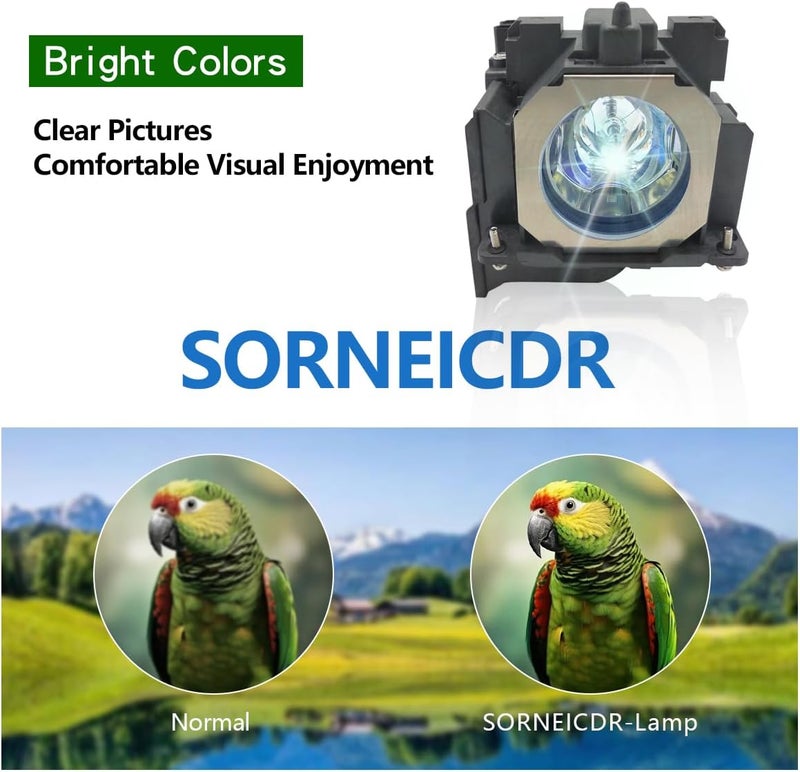 SORNEICDR ET-LAE300 Replacement Projector Lamp Bulb Compatible with Panasonic PT-EW300,PT-EW540,PT-EW640,PT-EW730,PT-EX510,PT-EX610,PT-EX800,PT-EZ580,PT-EZ770, with Housing - Image 3
